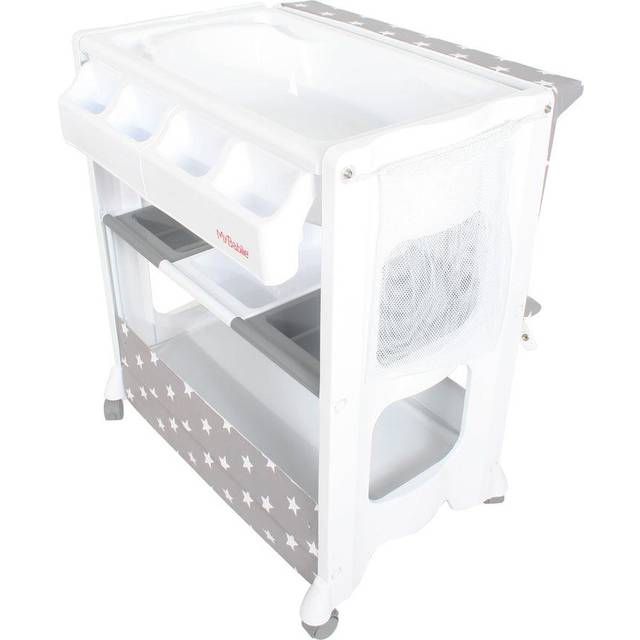 My Babiie Baby Bath & Changing Unit – Grey Stars