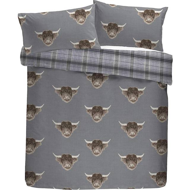 120 TC Reversible Modern & Contemporary Duvet Cover Set - Beige (Double - 2 Standard Pillowcases)