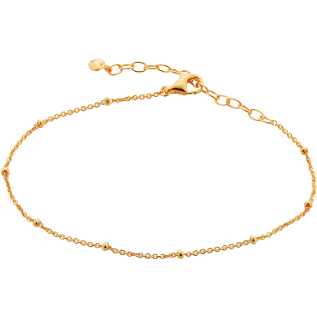 Monica Vinader Womens Gold Beaded 18ct Gold-plated Vermeil Sterling Silver Bracelet 1size - GOLD