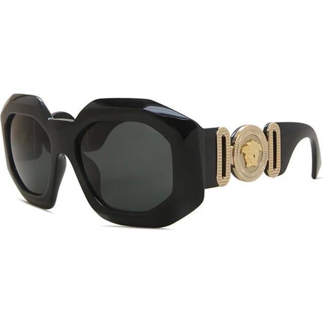 Versace Dark Gray Irregular Ladies Sunglasses VE4424U GB1/8756 - Grey (OS)