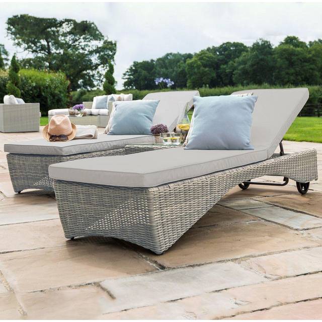 Maze Oxford Light Grey 3 Piece Lounge Set