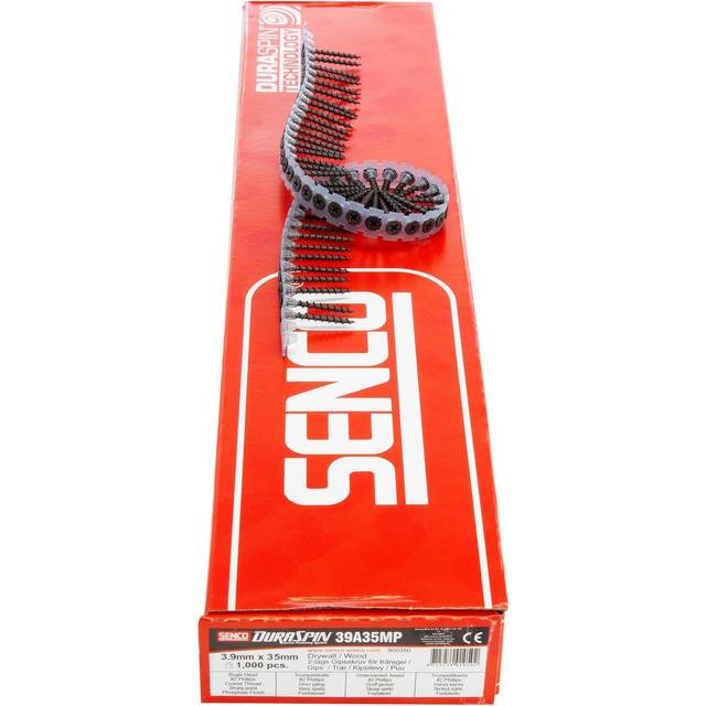 Senco duraspin 39a35mp 3.9 x 35 mm drywall to wood collated screws x1000 pcs