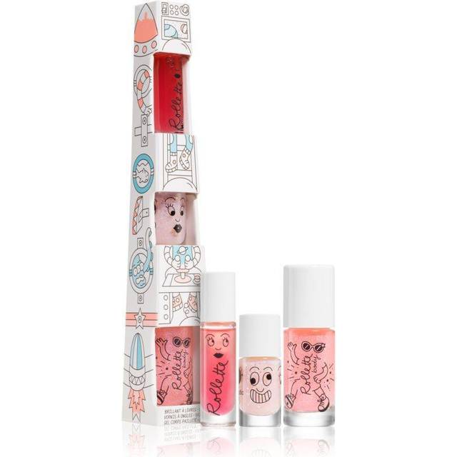 Nailmatic Totem Neglelak Vandbaseret Neglelak + Lipgloss Hindbær + Body Rollette