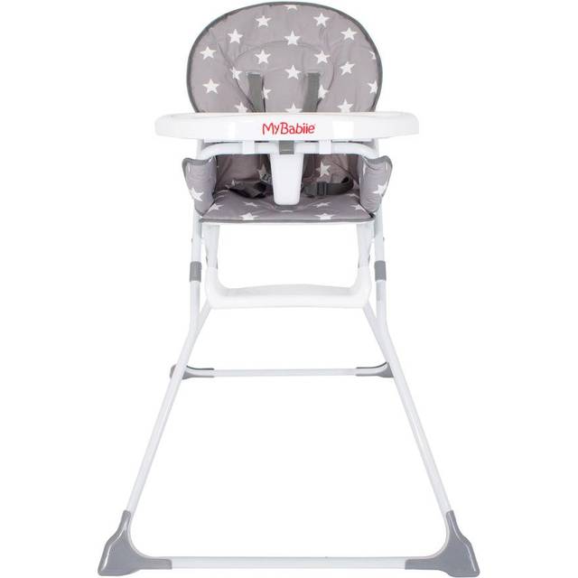 My Babiie MBHC1 Compact Highchair - Grey Stars