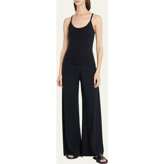 LESET Black Spaghetti Strap Tank Top - Black - XL