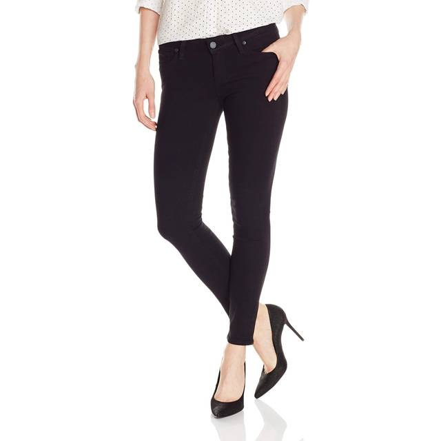 Paige Womens Black Shadow Hoxton Skinny Mid-rise Jeans 31 - BLACK SHADOW