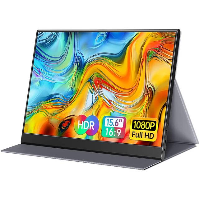 ForHelp 156inch Portable Monitor 1080P USBC HDMI Second External Monitor for Laptop PC Mac Phone PS Xbox Swich IPS UltraThin