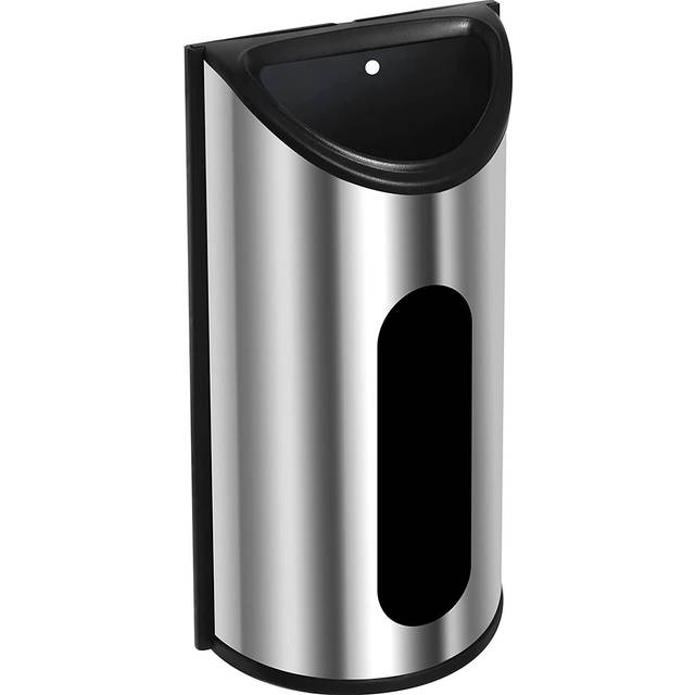 Utopia Kitchen Grocery Plastic Bag Holder and Dispenser Medium  Easy Wall Mount Bag Saver  Stainless Steel (Silver)