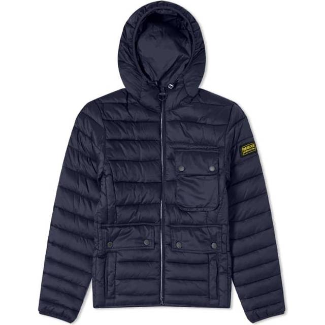 Barbour International Quilted Ouston Jacket Navy