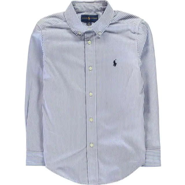 Ralph Lauren Slim Fit Randig Oxfordskjorta Bsr Blue White | Blå | 117-123 cm