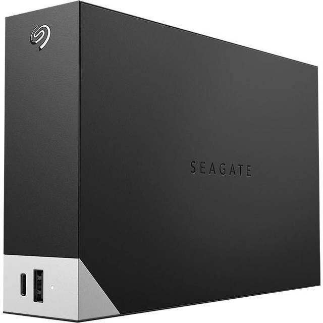 Seagate One Touch med hubb STLC20000400 - Hårddisk - 20 TB - extern (stationär) - USB 3.0 - sort - med Seagate Rescue Data Recovery