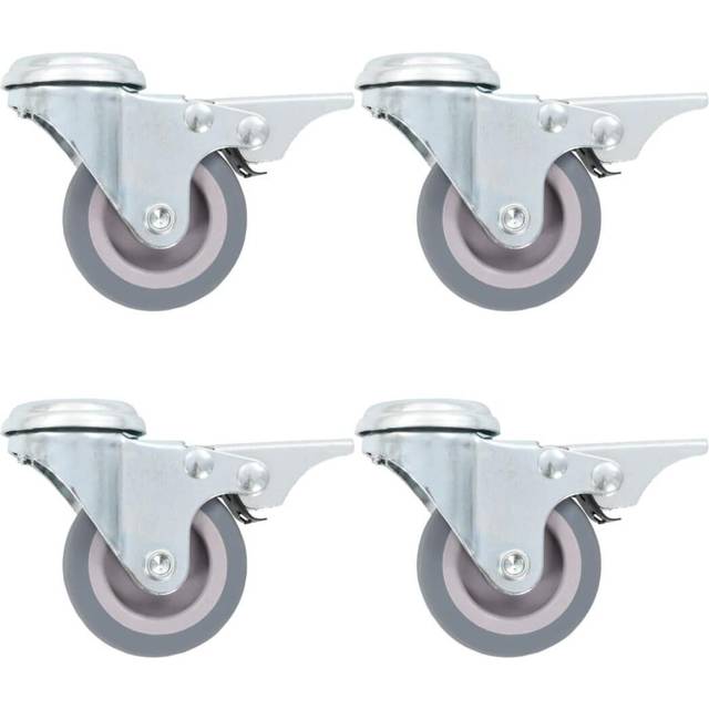 Vidaxl - 12 pcs Bolt Hole Swivel Casters 50 mm