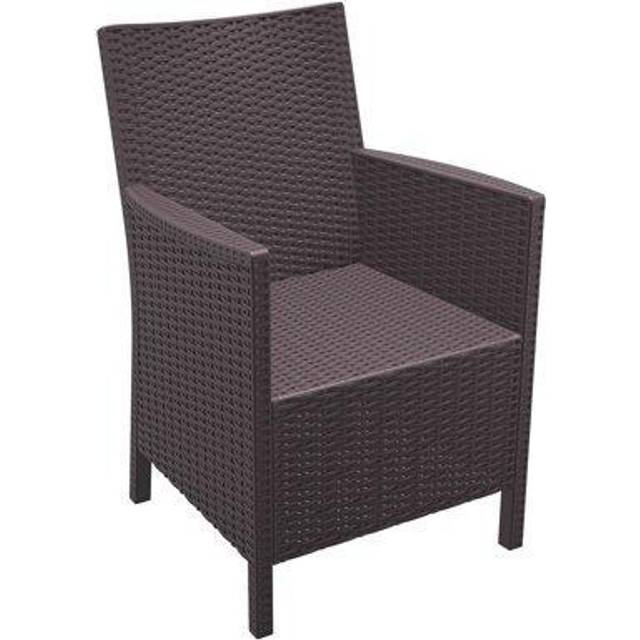 California Outdoor Rattan Arm Chair - Brown