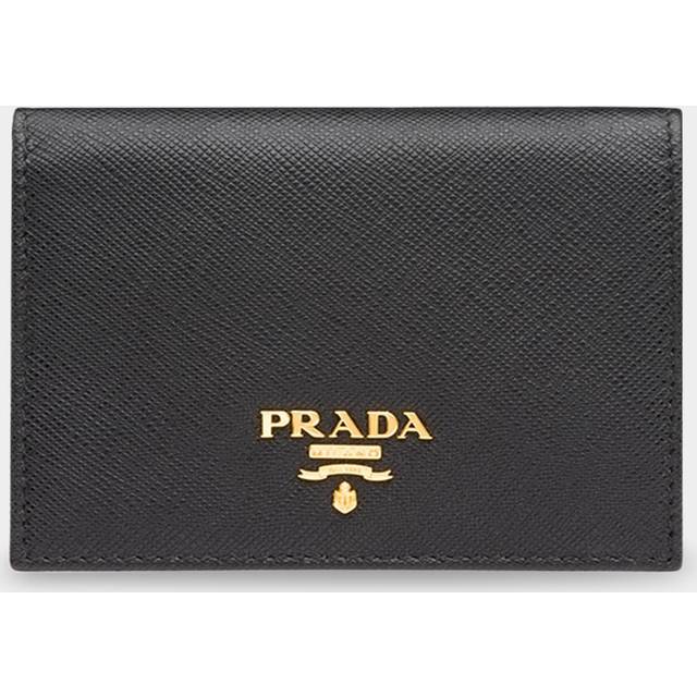 Prada Women's Saffiano Leather Small Wallet in Black | 1MV204QWA Color F0002 (One Size)