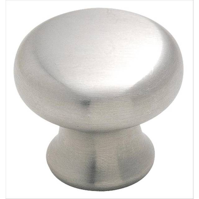 Essential'Z Stainless Steel 1-1/4 in 32 mm Diameter Stainless Steel Cabinet Knob