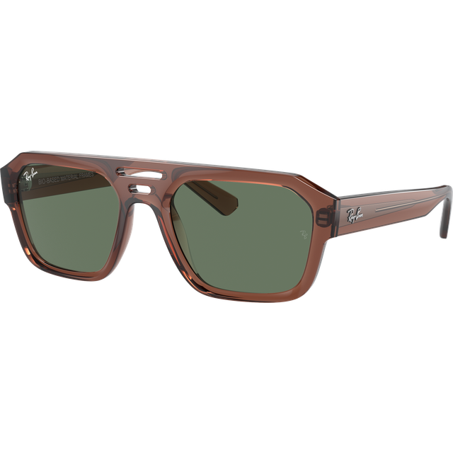 Ray-Ban RB 4397 667882, SQUARE Sunglasses, UNISEX, available with prescription - Brown