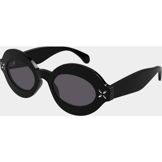 Azzedine Alaia AA0059S 001 Women's Sunglasses Black Size 49 (49)