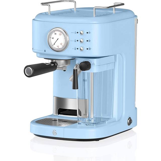 Green Espresso Coffee Machine Retro One Touch Swan SK22150GN