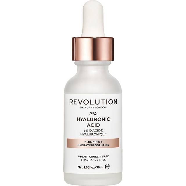 Revolution Skincare London, 2 % Hyaluronic Plumping & Hydrating Solution, Hydrating Face Serum, 30 ml