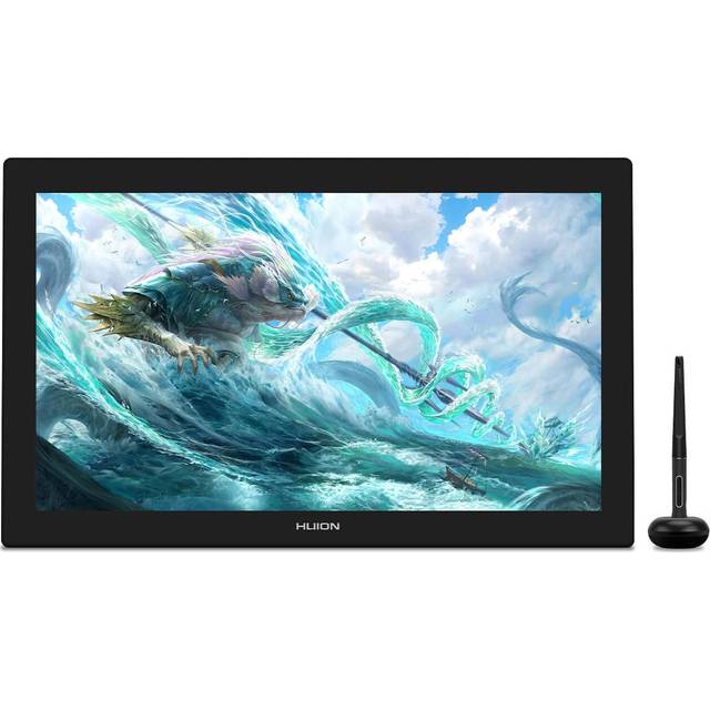 HUION KAMVAS PRO 24 GRAPHICS Tablet med display, 4K UHD 23,8 tums teckning Tablet Grafisk display med 8192 Skriva ut niv?er och 140% SRGB Kompatibel med Windows & Mac & Android