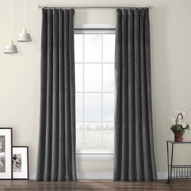 HPD Half Price Drapes Heritage Plush Velvet curtains for Bedroom  Livi