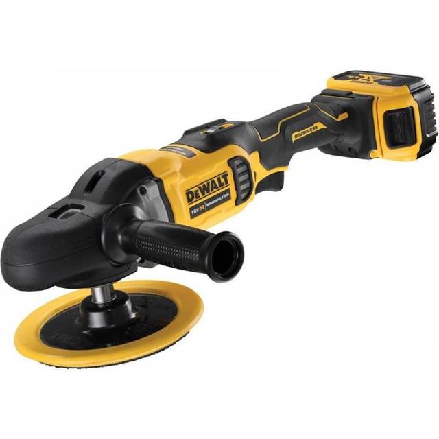 Dewalt - DCM849P2B 18V xr Brushless Rotary Polisher - 2x 5Ah Batteries, Charger & 18' Bag