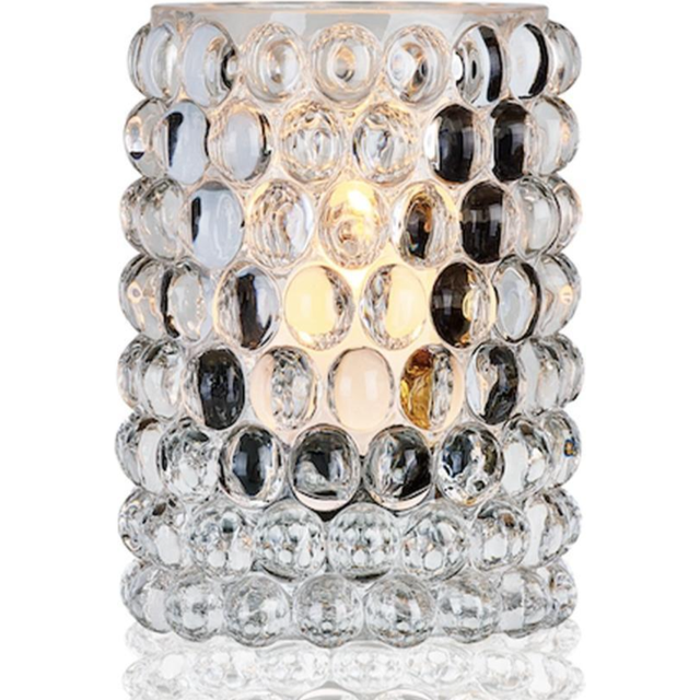 Hurricane Boule Large Candleholder - Amber