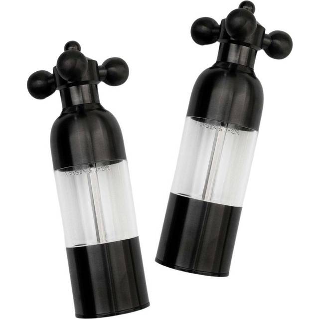 Axia Salt And Pepper Mill Set, Black