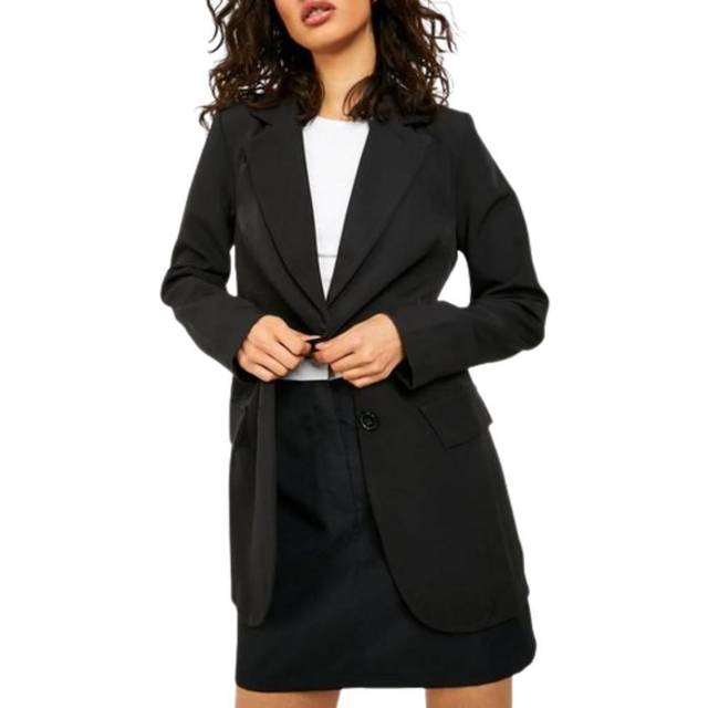 Womens Fitted Tailored Blazer - Black - 14, Black