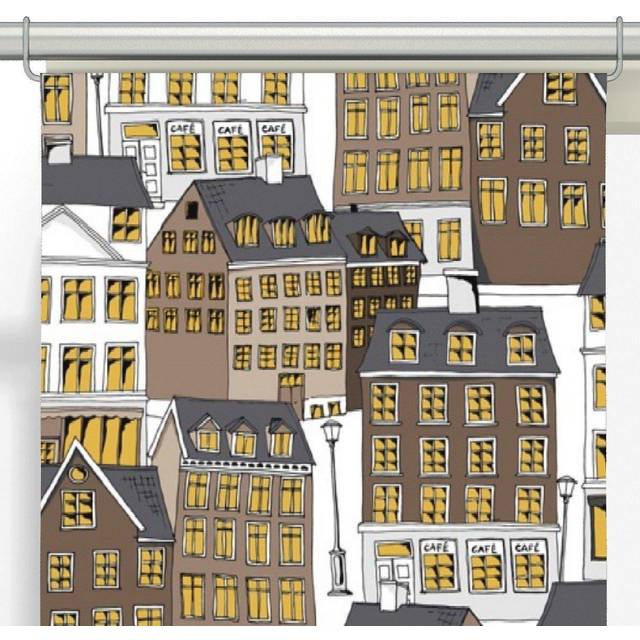 Gamlastan Panelgardiner 2-pack - Brun