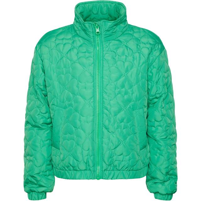 Pieces Kids Vadderad jacka - PkHeart - Irländska Green - Pieces Kids - 7 år (122) - Dunjacka