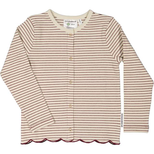 Geggamoja Kofta, Burgundy Stripe, 74-80