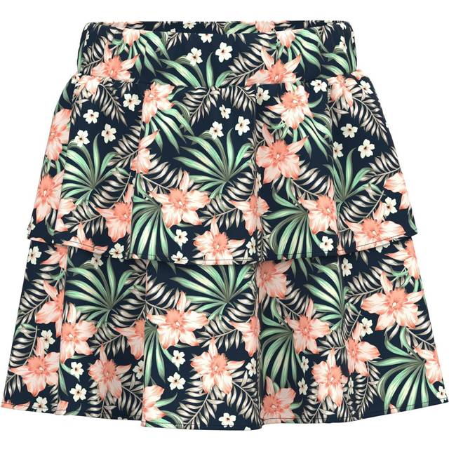 NAME IT Girl's NKFVINAYA kjol FFF NOOS kjol, Dark Safire, 122, Mörk safir, 122 cm