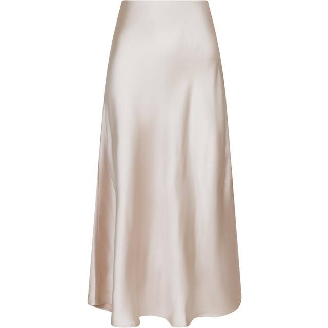 Neo Noir, Kjol, Dam, L, Polyester, Bovary Midi-kjol - beige (L)