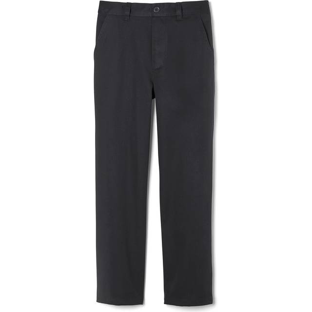 French Toast Boys' Big Pull-on Relaxed Fit School Uniform Pant Standard & Husky  Black  8