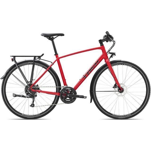 Hybridcykel Trek FX 2 Disc röd M 2023