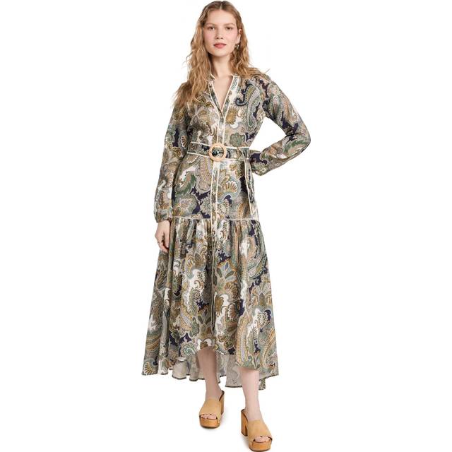 Veronica Beard Kadar printed linen midi dress