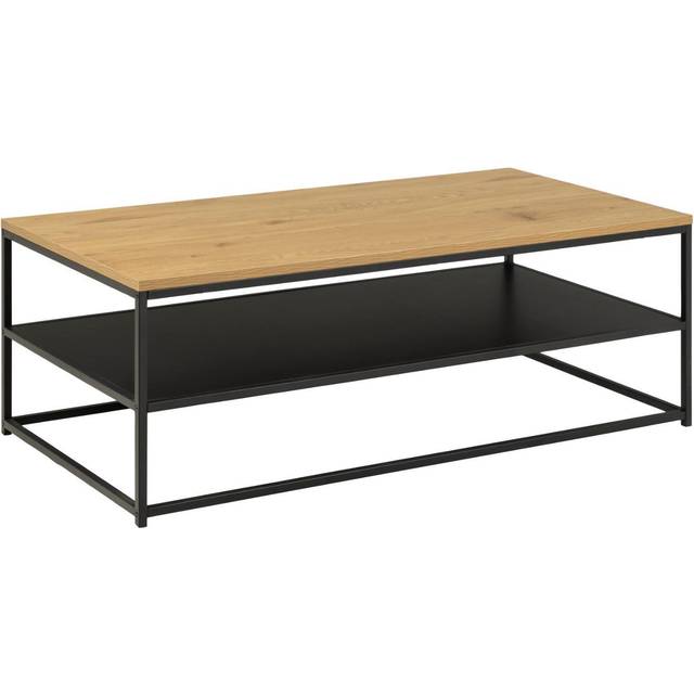Indoor Furniture Group Furniture To Go Gila Coffee Table With Open Shelf In Oak & Black, Black