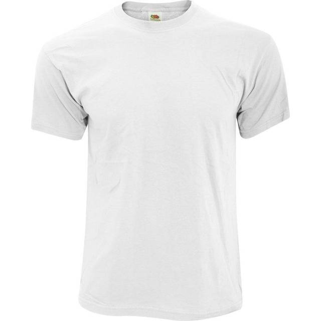 (2XL, White) Fruit Of The Loom Mens Screen Stars Original Full Cut Short Sleeve T-Shirt