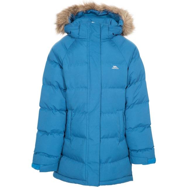 Trespass girls water resistant jacket windproof hood school casual coat unique