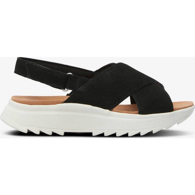 Ladies clarks cross detailed chunky sole slingback sandals 'dashlite wish'