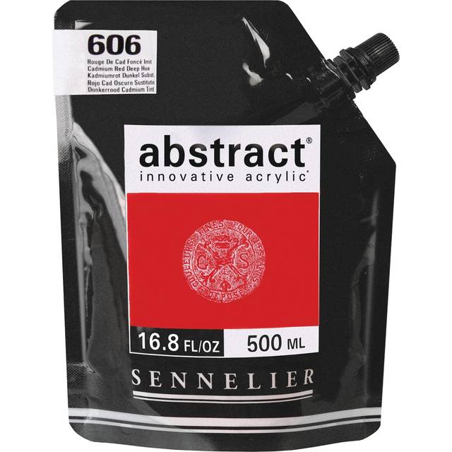 Sennelier Abstract Acrylic Paint 500ml Cadmium Red Deep Hue (Satin)