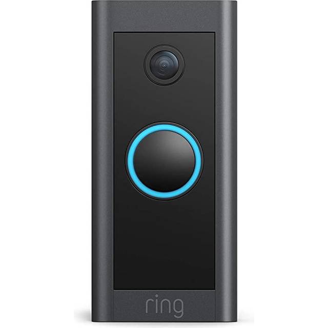 Ring - Wi-Fi Video Doorbell - Wired - Black