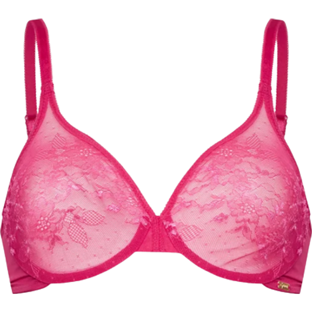 Gossard Glossies Lace Plunge Bra Pink - HOT Pink - 34E