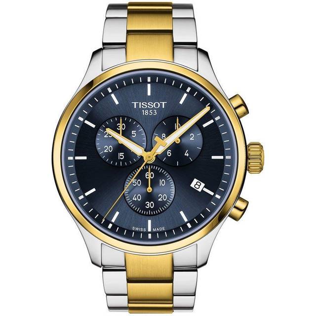 Tissot T1166172204100 Men's Chrono XL Classic Bracelet Strap Watch, Blue/Multi