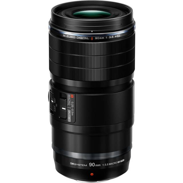 M.Zuiko Digital ED 90 mm F3.5 Macro IS PRO Tele-makroobjektiv, Micro Four Thirds vattentåligt objektiv, kompatibelt med Olympus-, OM SYSTEM- och Panasonic MFT-kameror