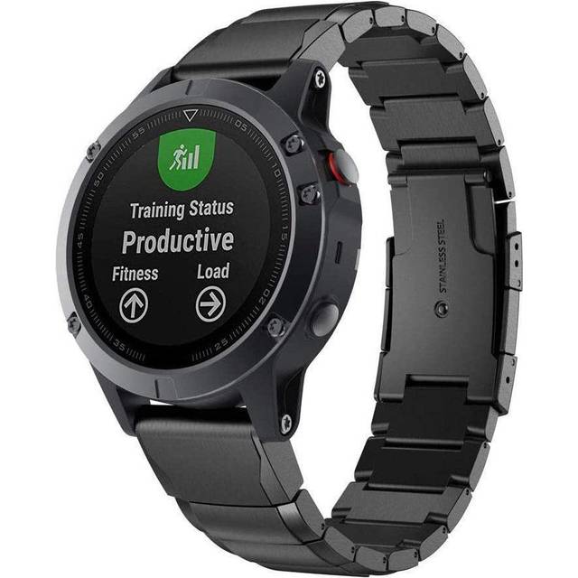 Tech-Protect StÃ¥lband Garmin Fenix 5/6/6 Pro - Svart