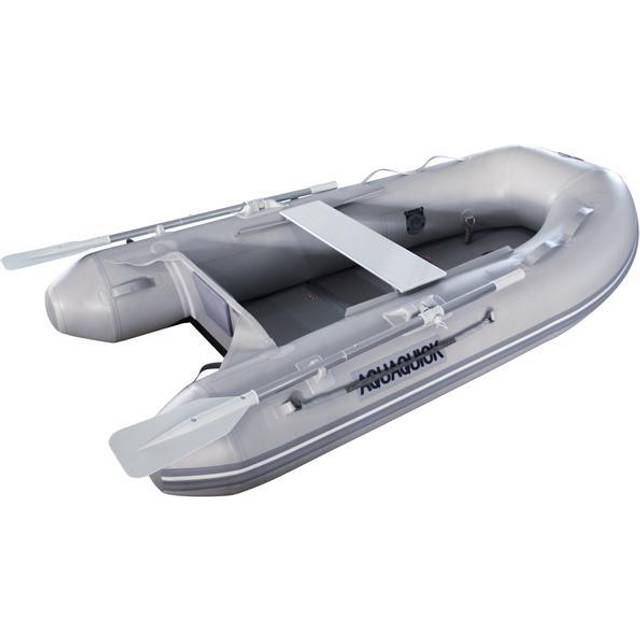 AquaQuick Aquaquick gummibåd med trædørk, 230cm - Gummibåd med motor test - Rygcrawl.dk