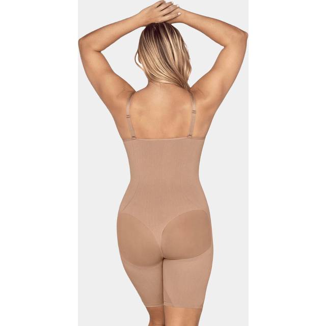 Full coverage seamless shaping bodysuit - 700- Black (S)