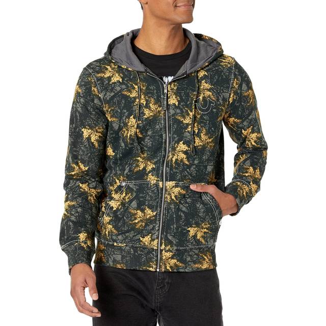 TRUE RELIGION CAMO ZIP HOODIE Sz S newest